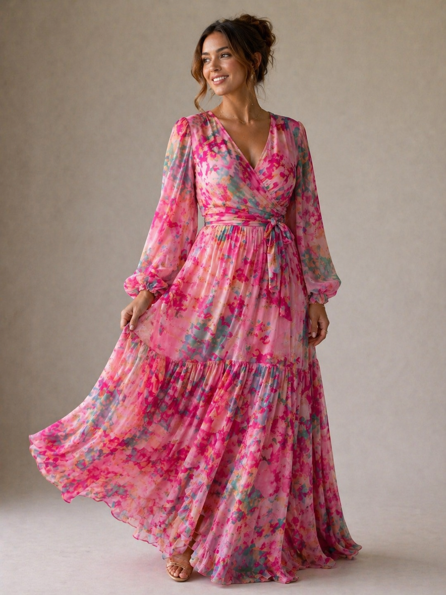 Evie Melbourne™ | Wrap Dress with Floral Print