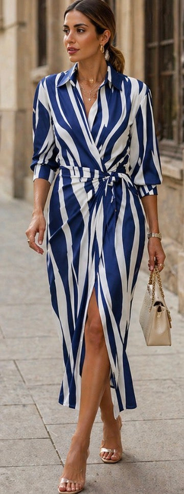 Evie Melbourne™| Printed Wrap Dress