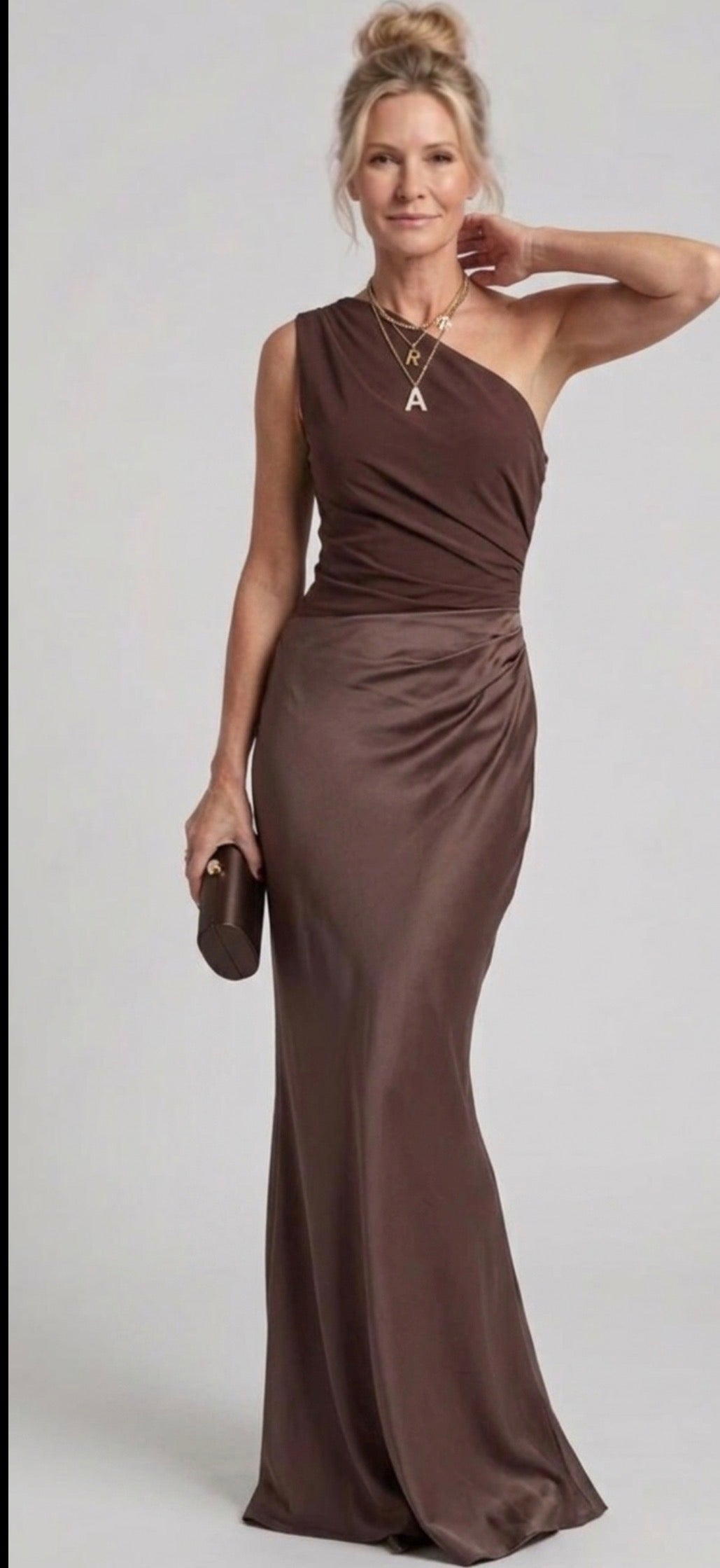 Evie Melbourne™ | Maxi Dress with a Guilt in Satin