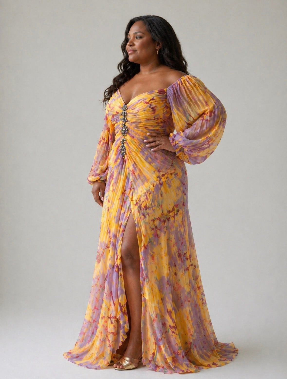 Evie Melbourne™ | Elegant Dress with V-Neck