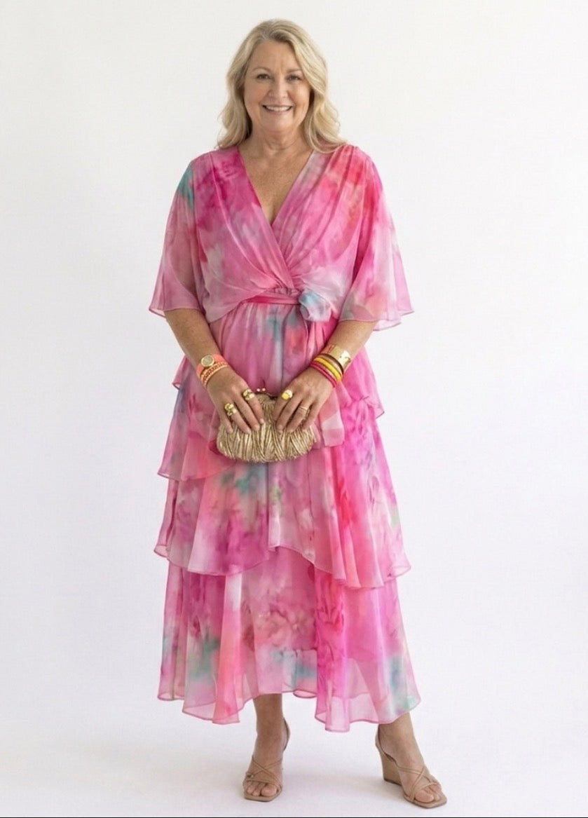 Evie Melbourne™ |Layered Floral Sun Dress