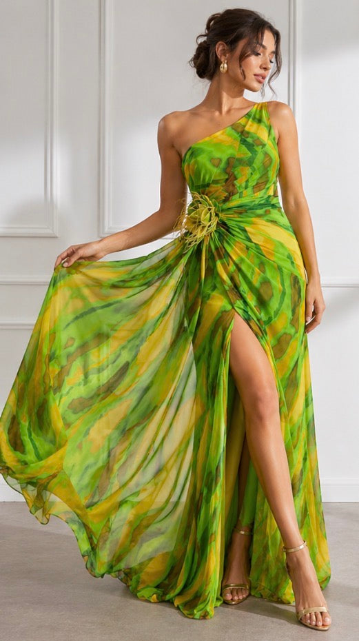 Evie Melbourne™ | Vibrant Draped Dress
