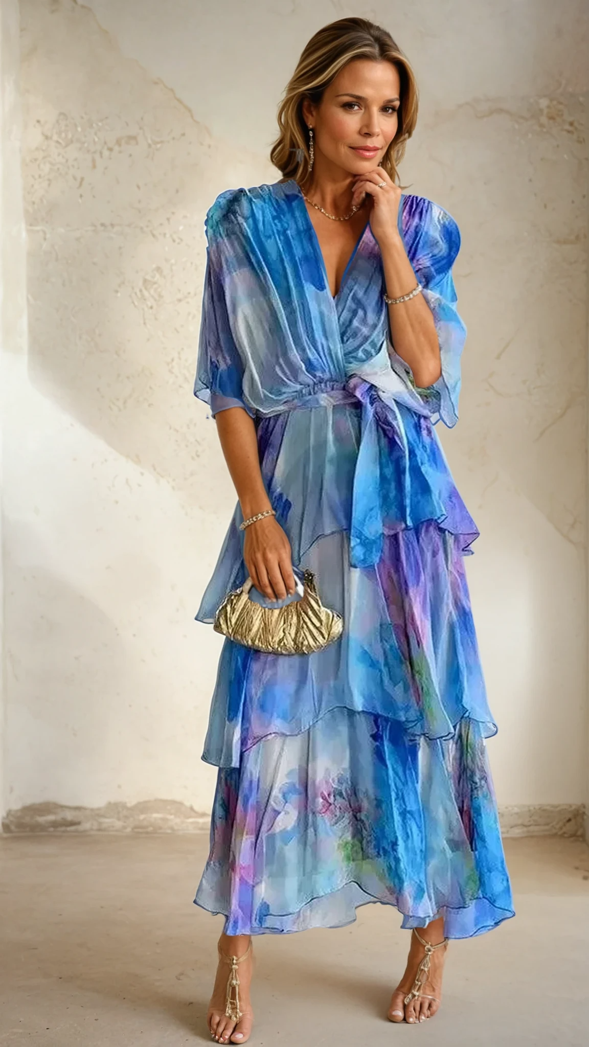 Evie Melbourne™ |Layered Floral Sun Dress