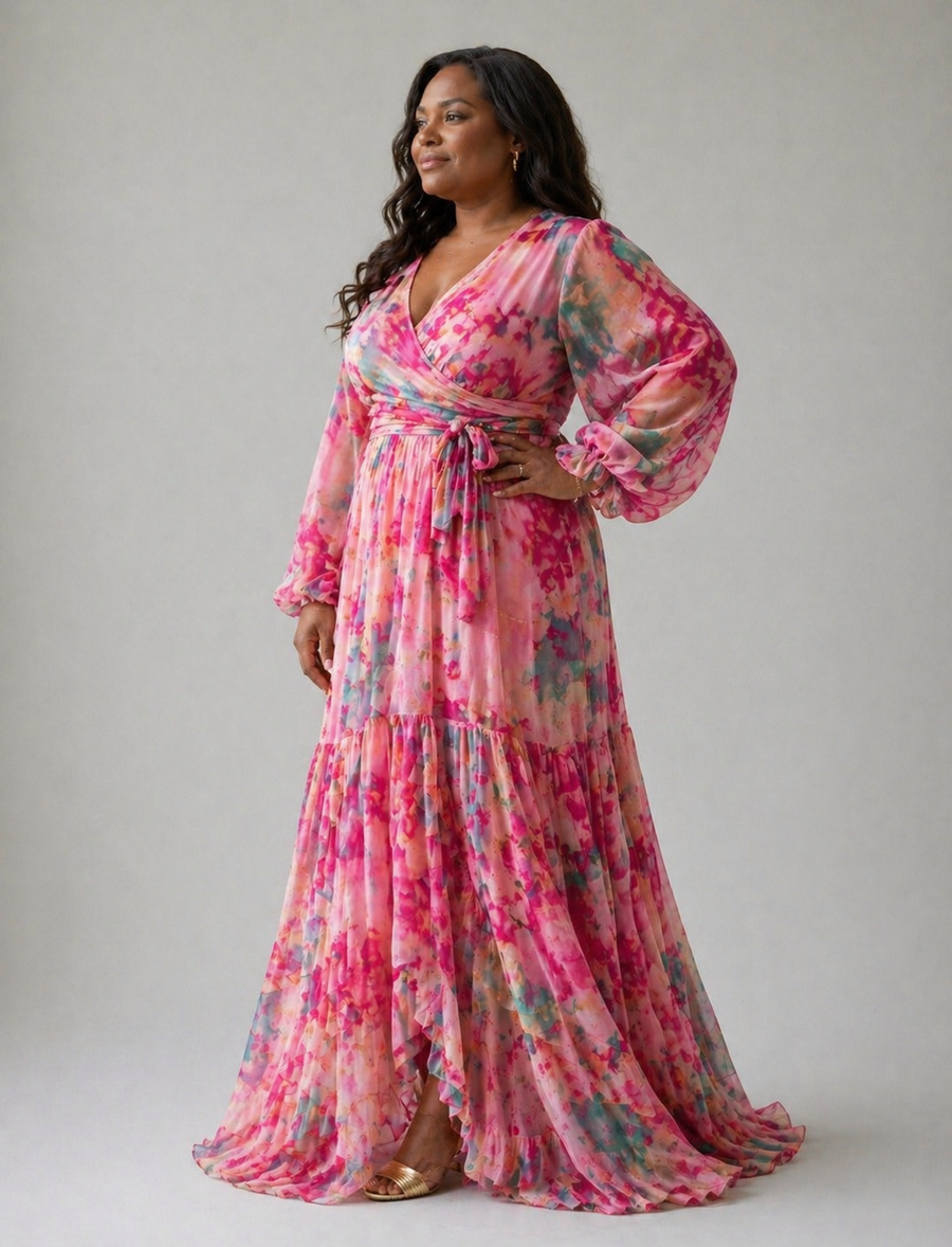 Evie Melbourne™ | Wrap Dress with Floral Print