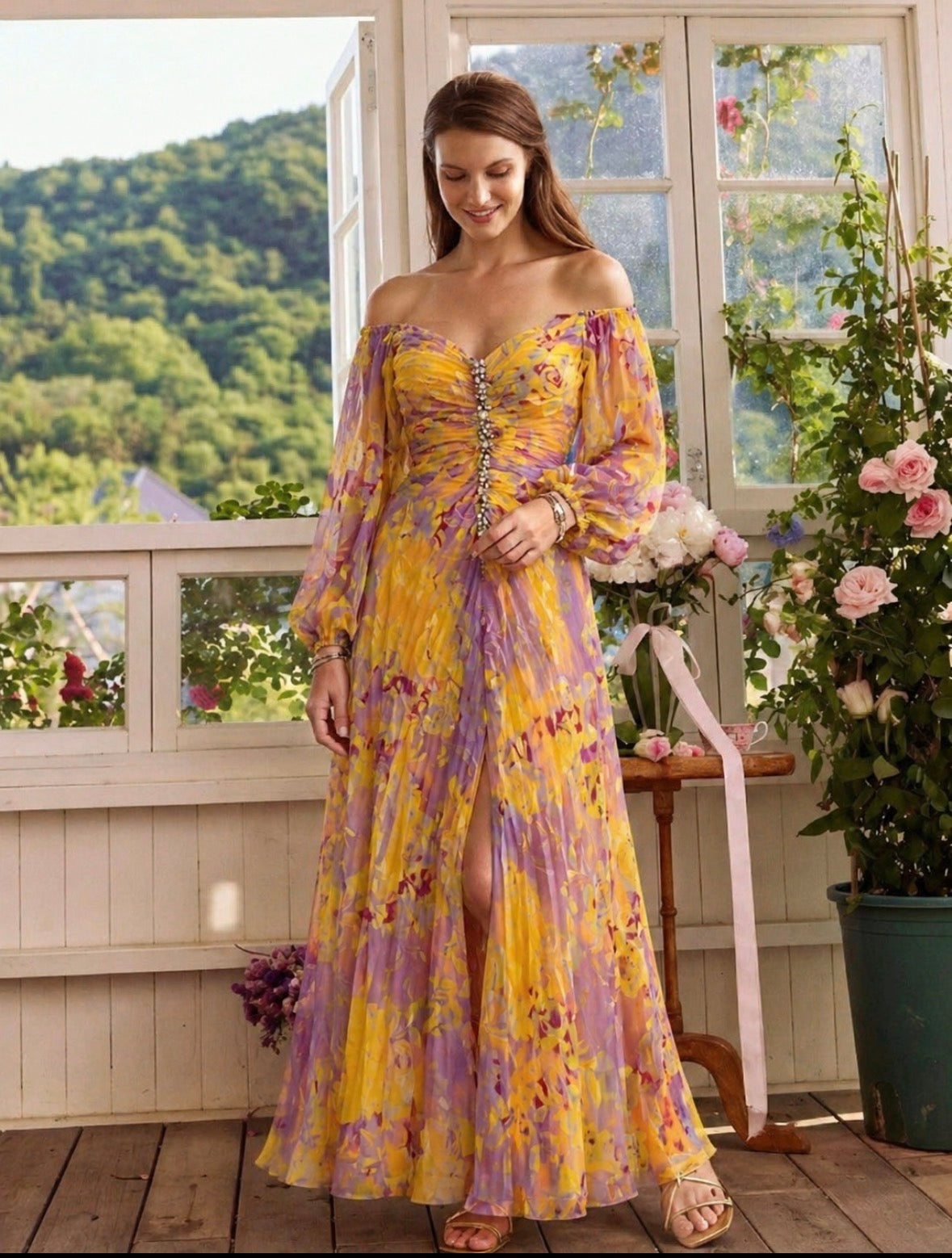 Evie Melbourne™ | Elegant Dress with V-Neck