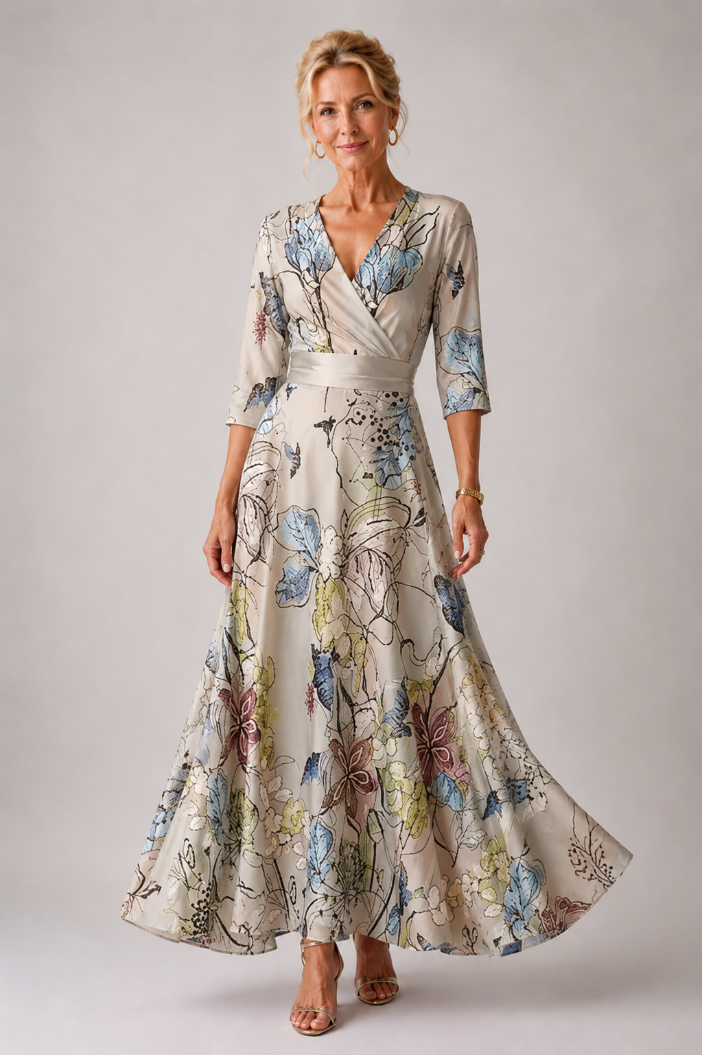 Evie Melbourne Chic Dress with Floral Print