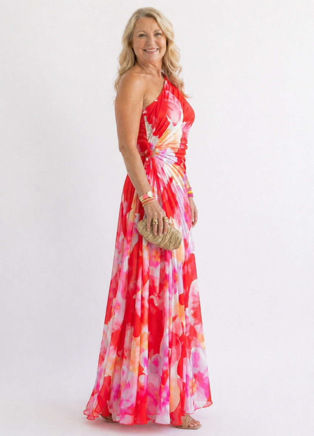 Evie Melbourne™ | Vibrant Tropical Evening Dress