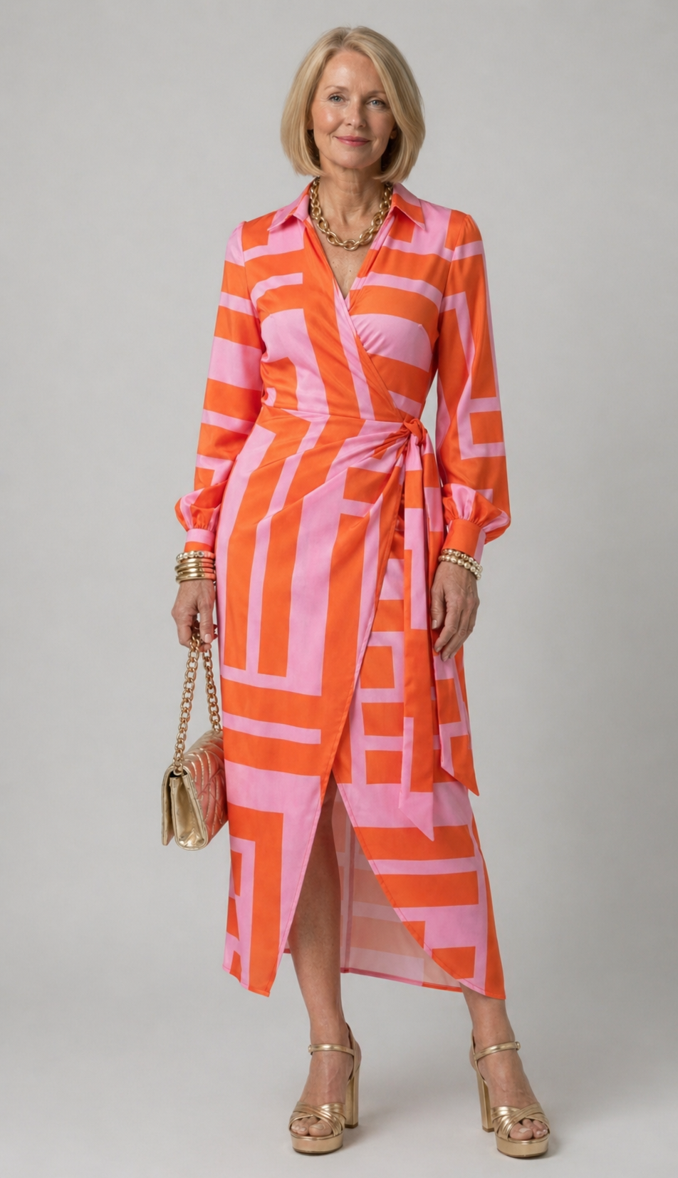 Evie Melbourne™| Printed Wrap Dress