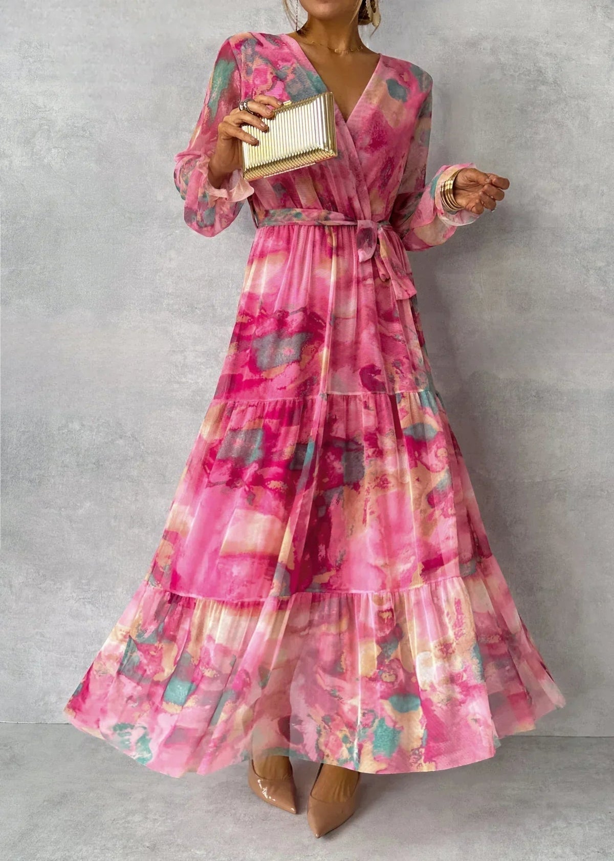 Evie Melbourne™ | Wrap Dress with Floral Print