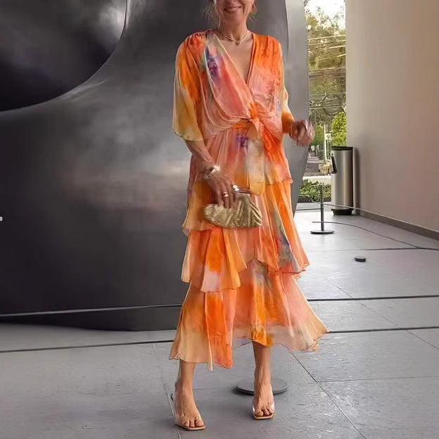 Evie Melbourne™ |Layered Floral Sun Dress