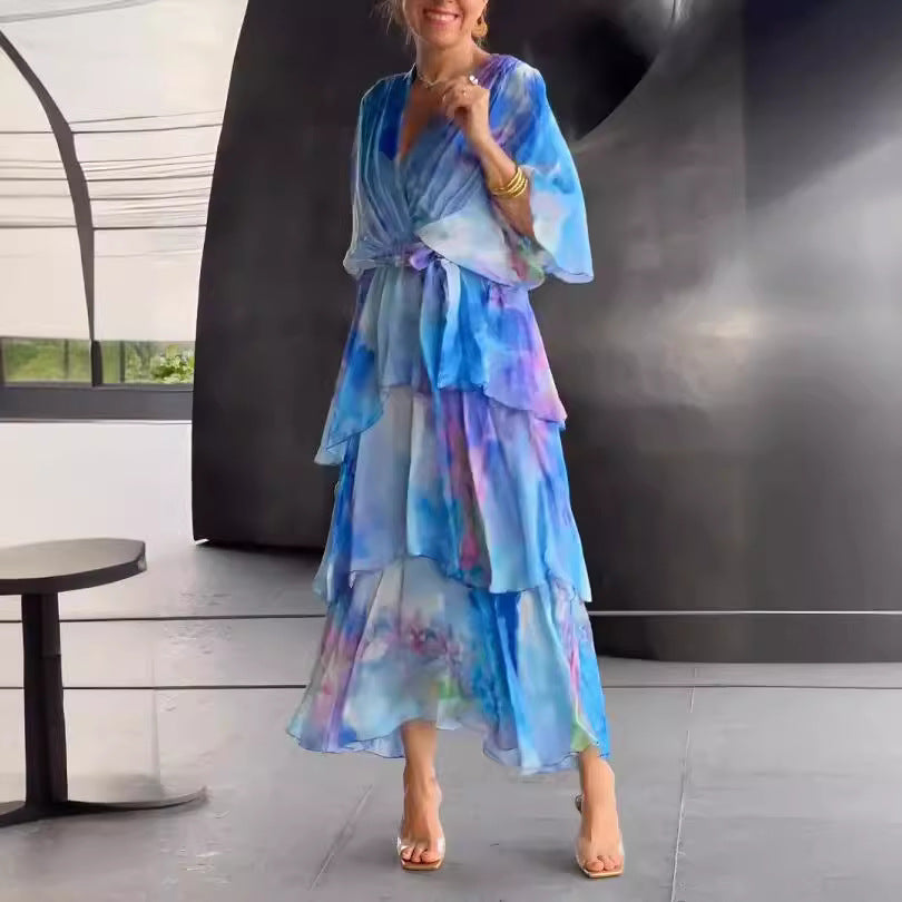 Evie Melbourne™ |Layered Floral Sun Dress