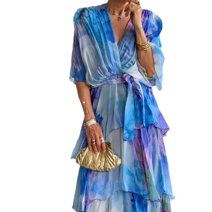Evie Melbourne™ |Layered Floral Sun Dress