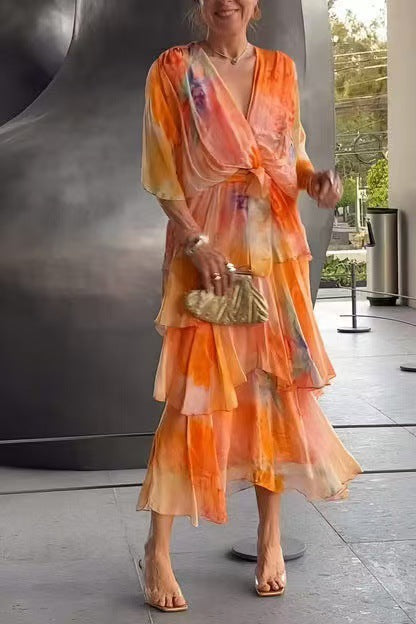 Evie Melbourne™ |Layered Floral Sun Dress