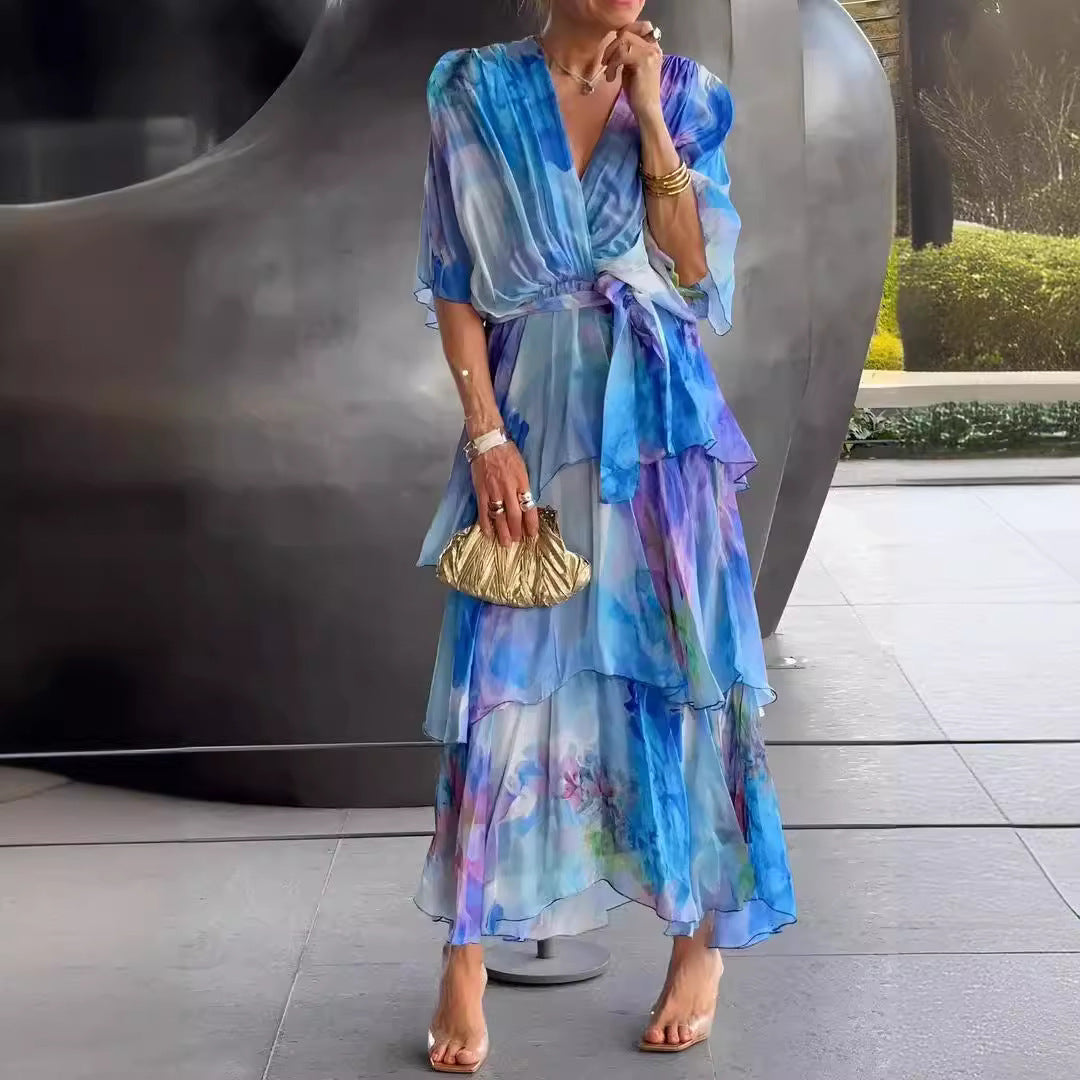 Evie Melbourne™ |Layered Floral Sun Dress