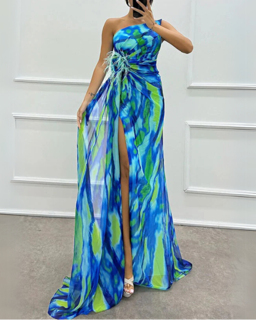 Evie Melbourne™ | Vibrant Draped Dress