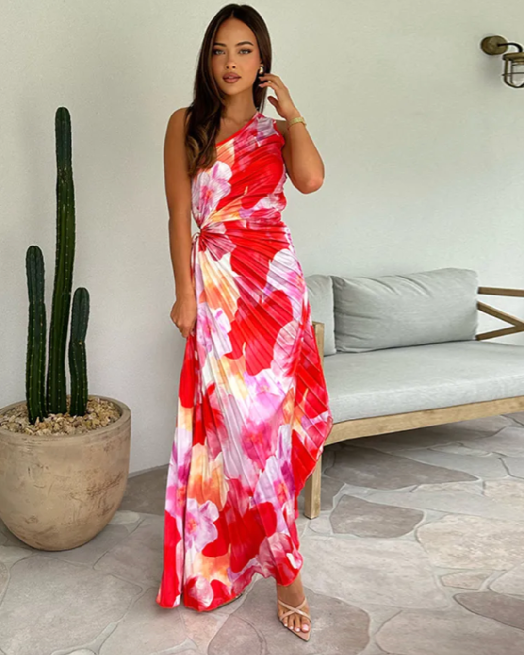 Evie Melbourne™ | Vibrant Tropical Evening Dress