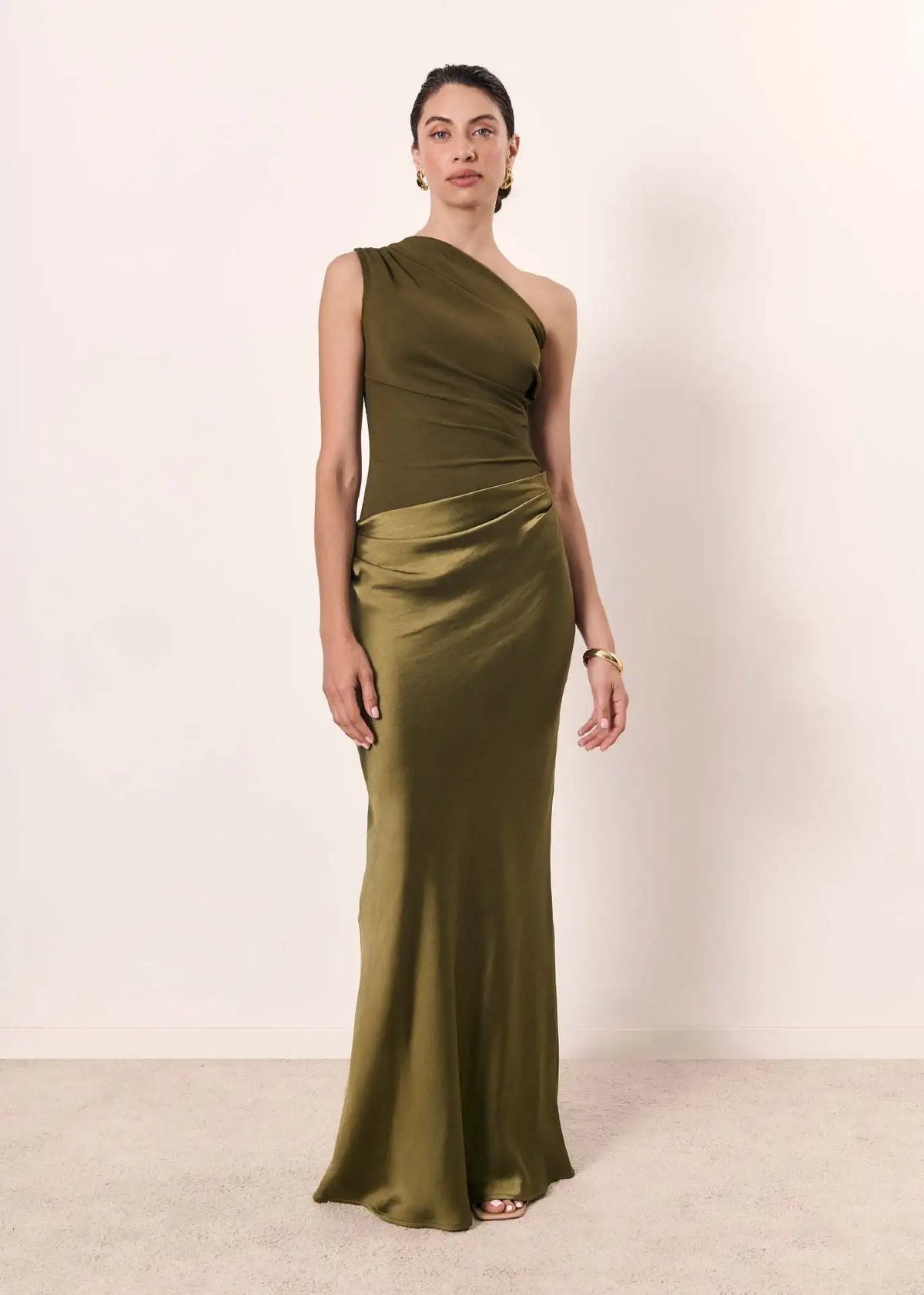 Evie Melbourne™ | Maxi Dress with a Guilt in Satin
