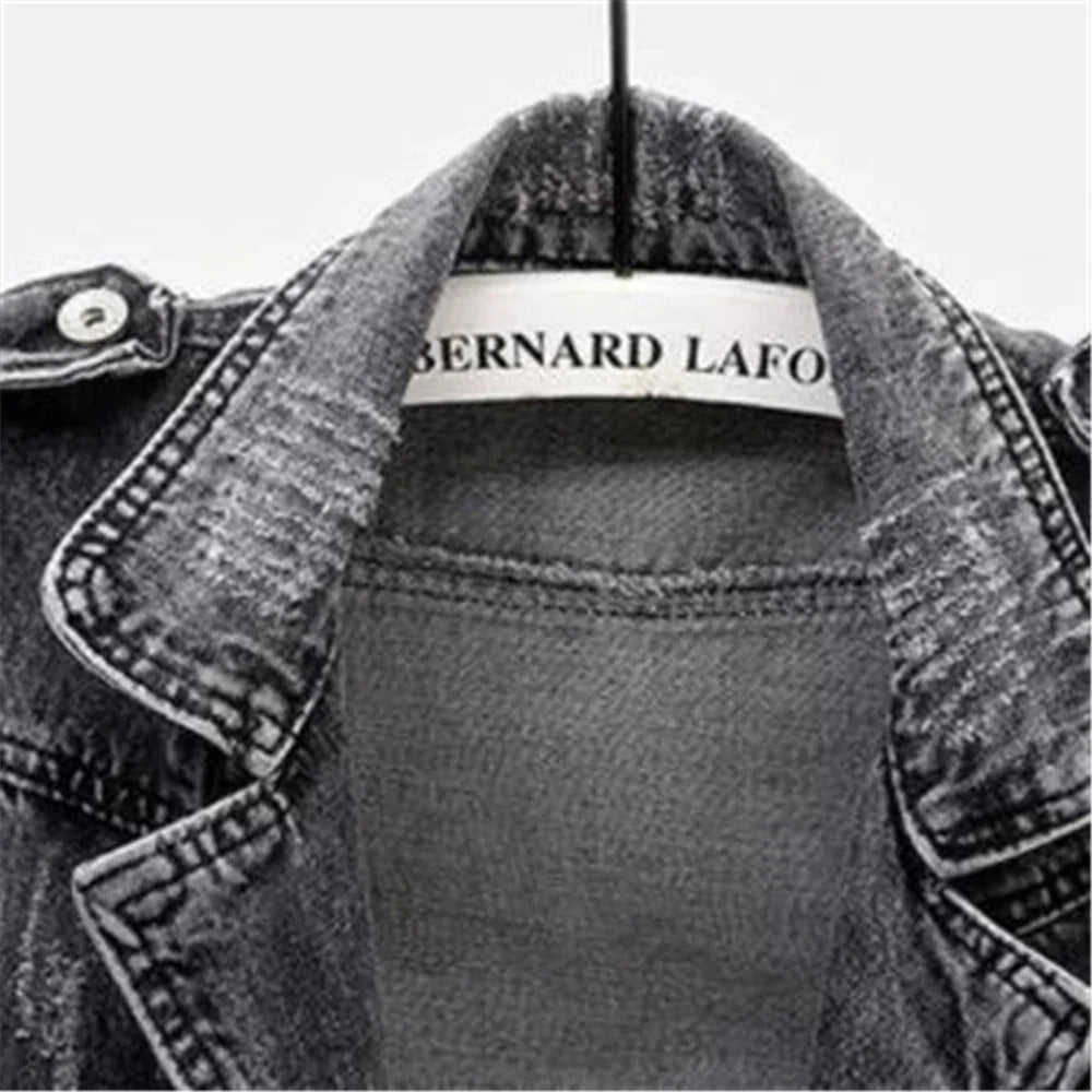 Kara Moto Denim Vest