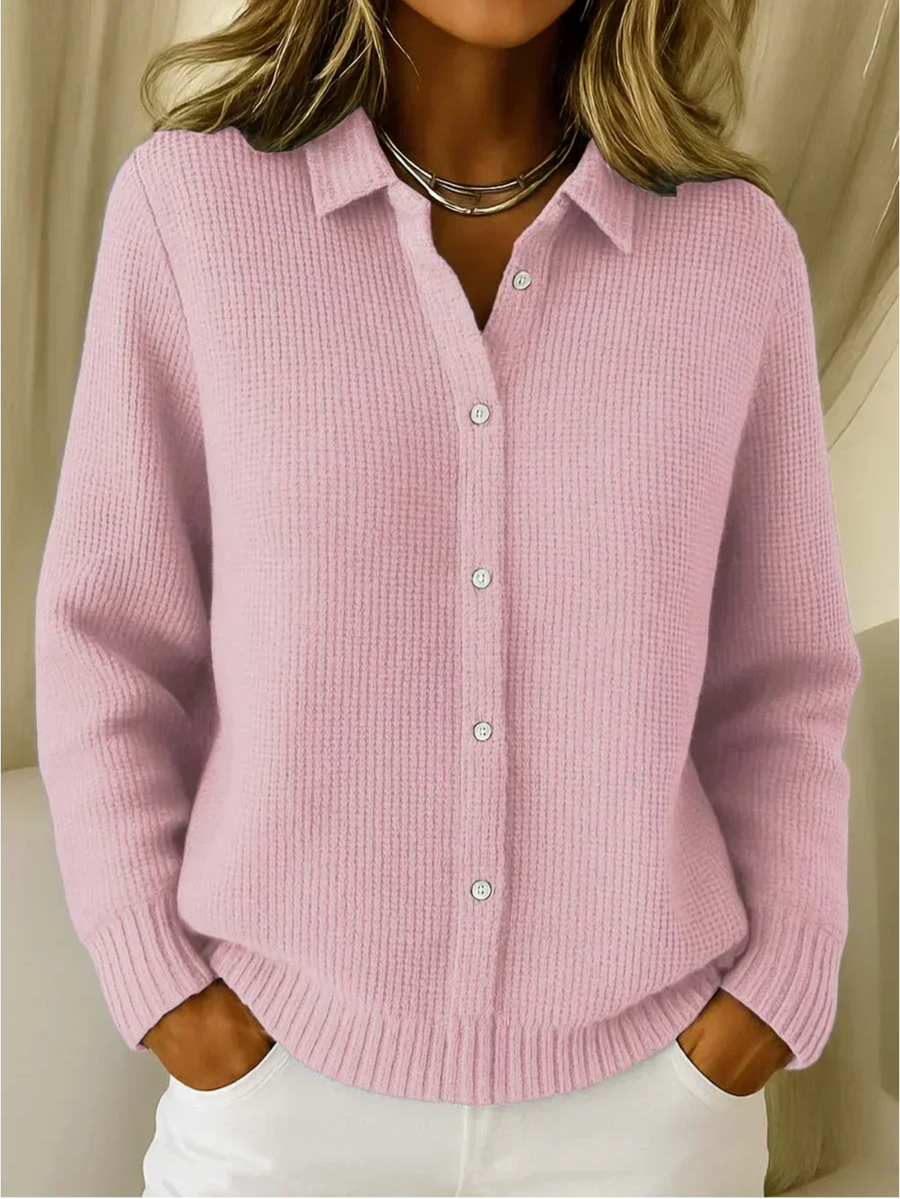 Katrina | Textured Knit Button Cardigan