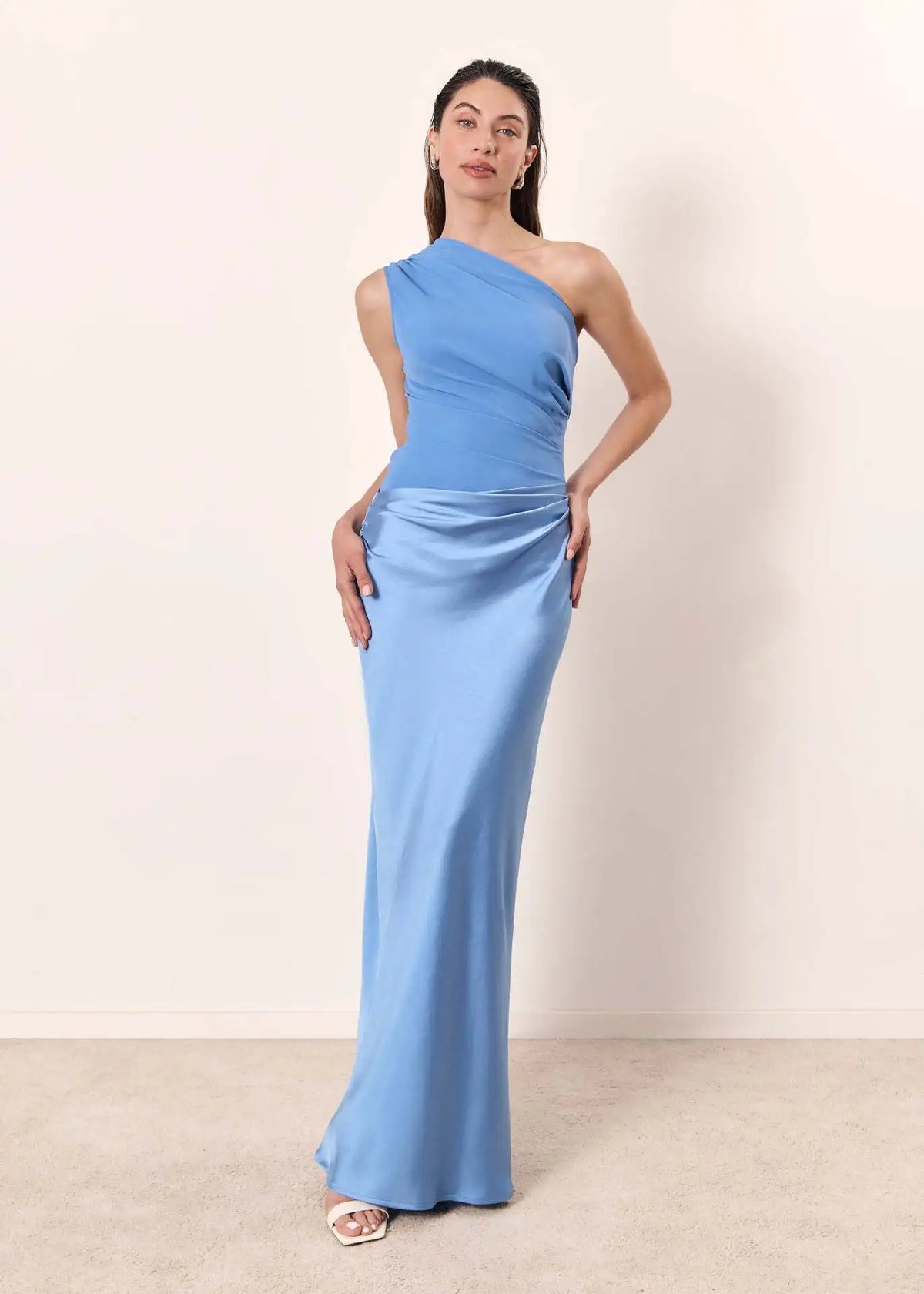 Evie Melbourne™ | Maxi Dress with a Guilt in Satin